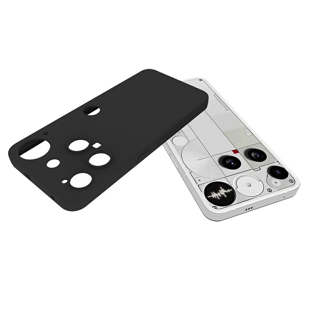 Nothing Phone 3 Tynt TPU-deksel, Svart