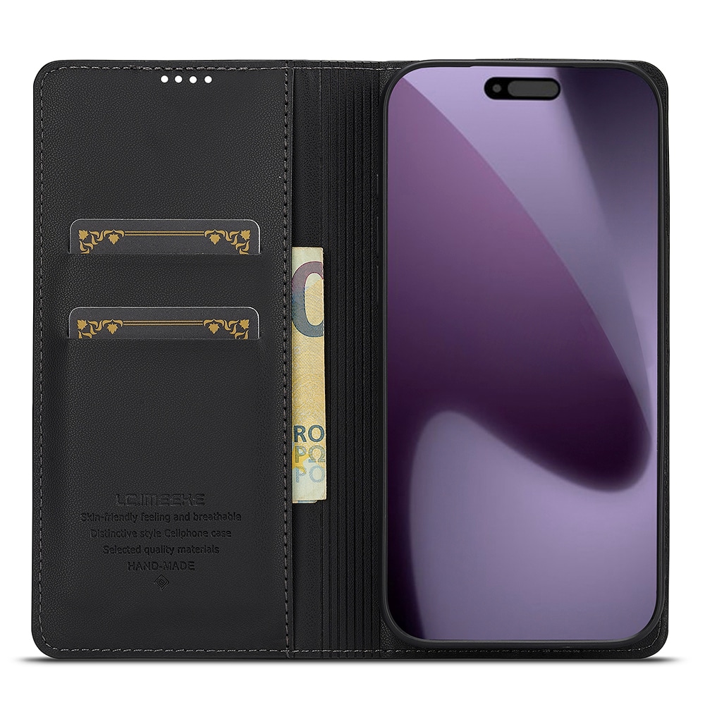 iPhone 17 Pro Slankt lommeboketui, Svart
