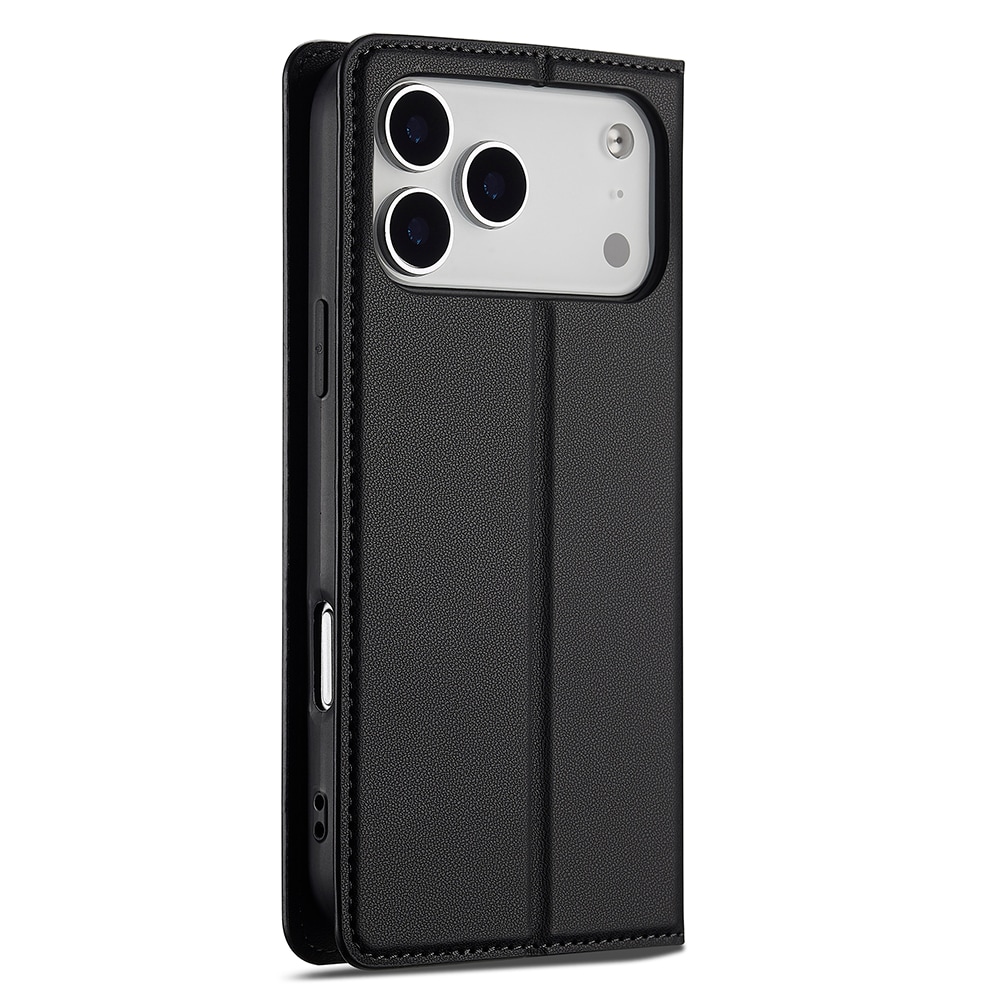 iPhone 17 Pro Slankt lommeboketui, Svart