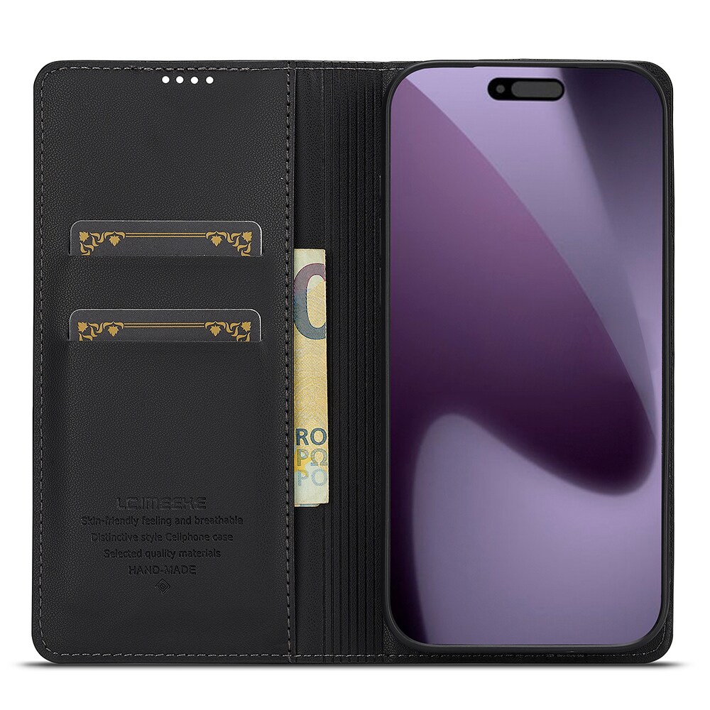 iPhone 17 Pro Max Slankt lommeboketui, Svart