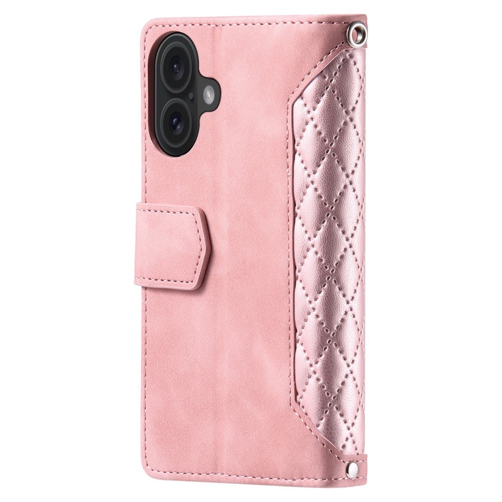 iPhone 17 Vattert lommebokveske, Rosa