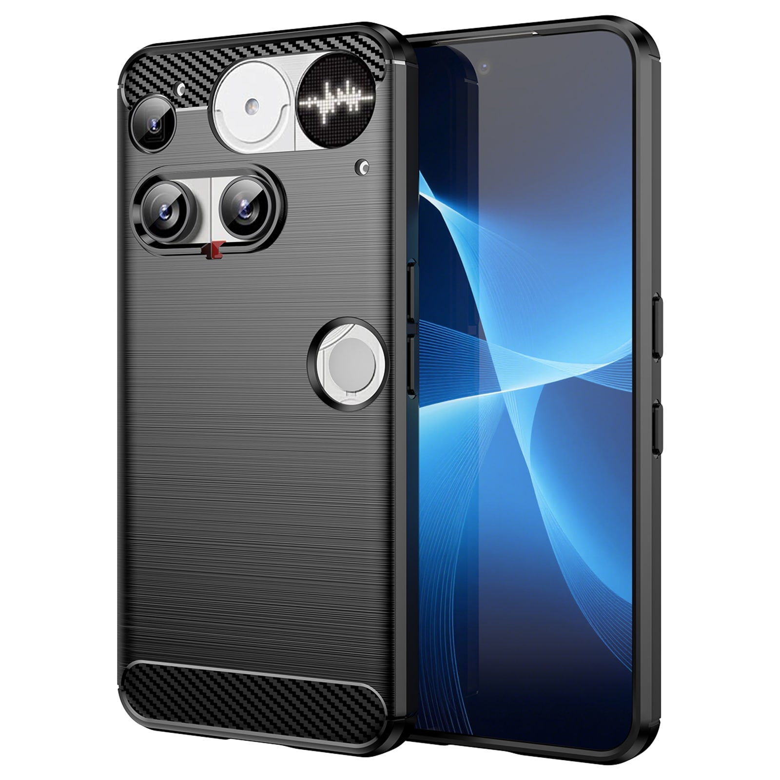 Nothing Phone 3 TPU-deksel Brushed, Svart