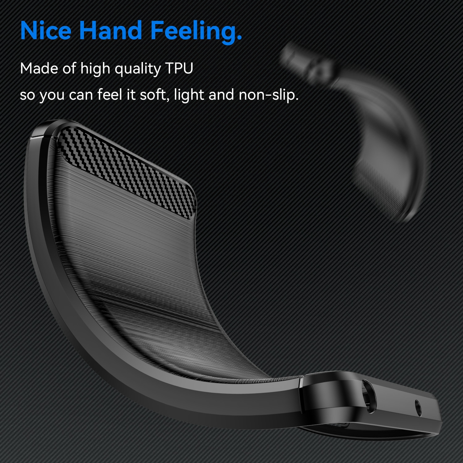 Nothing Phone 3 TPU-deksel Brushed, Svart