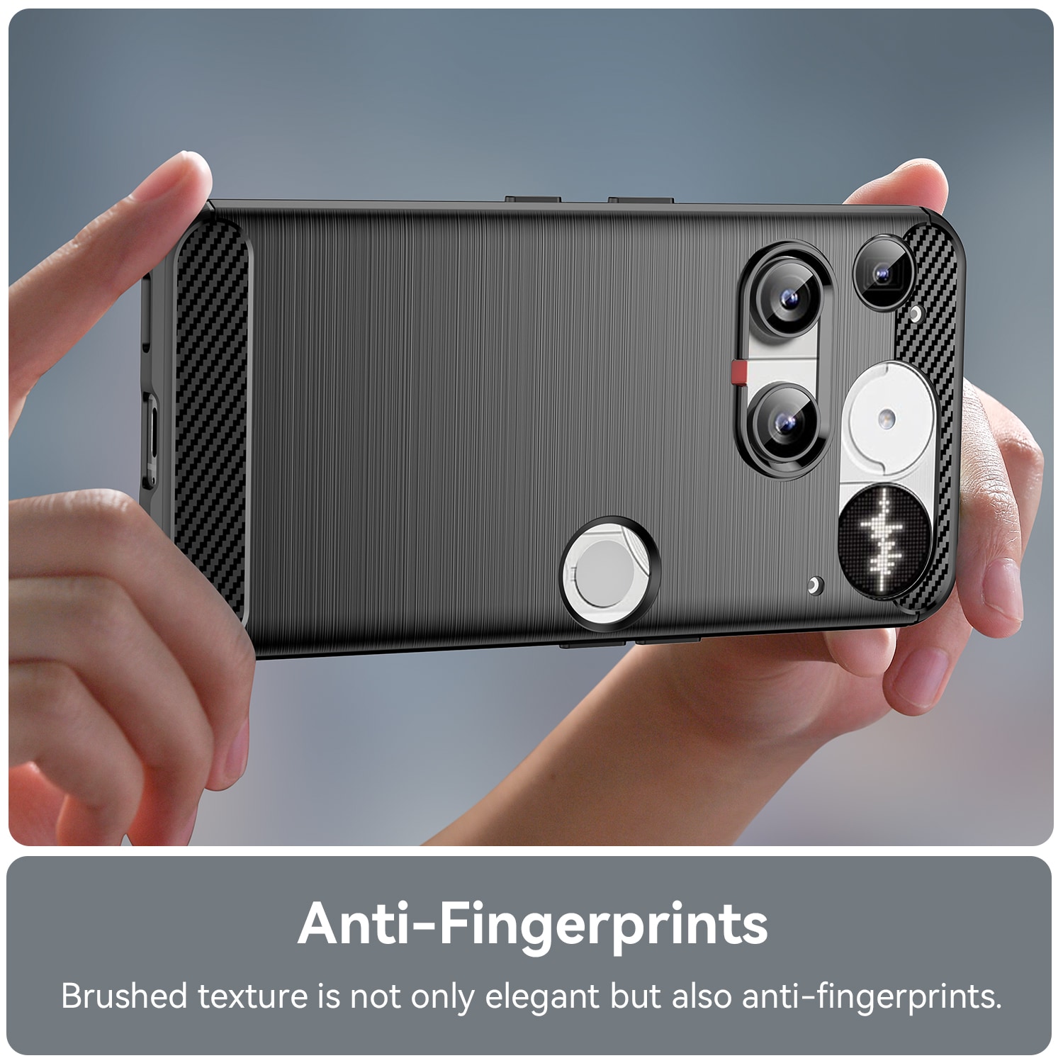 Nothing Phone 3 TPU-deksel Brushed, Svart
