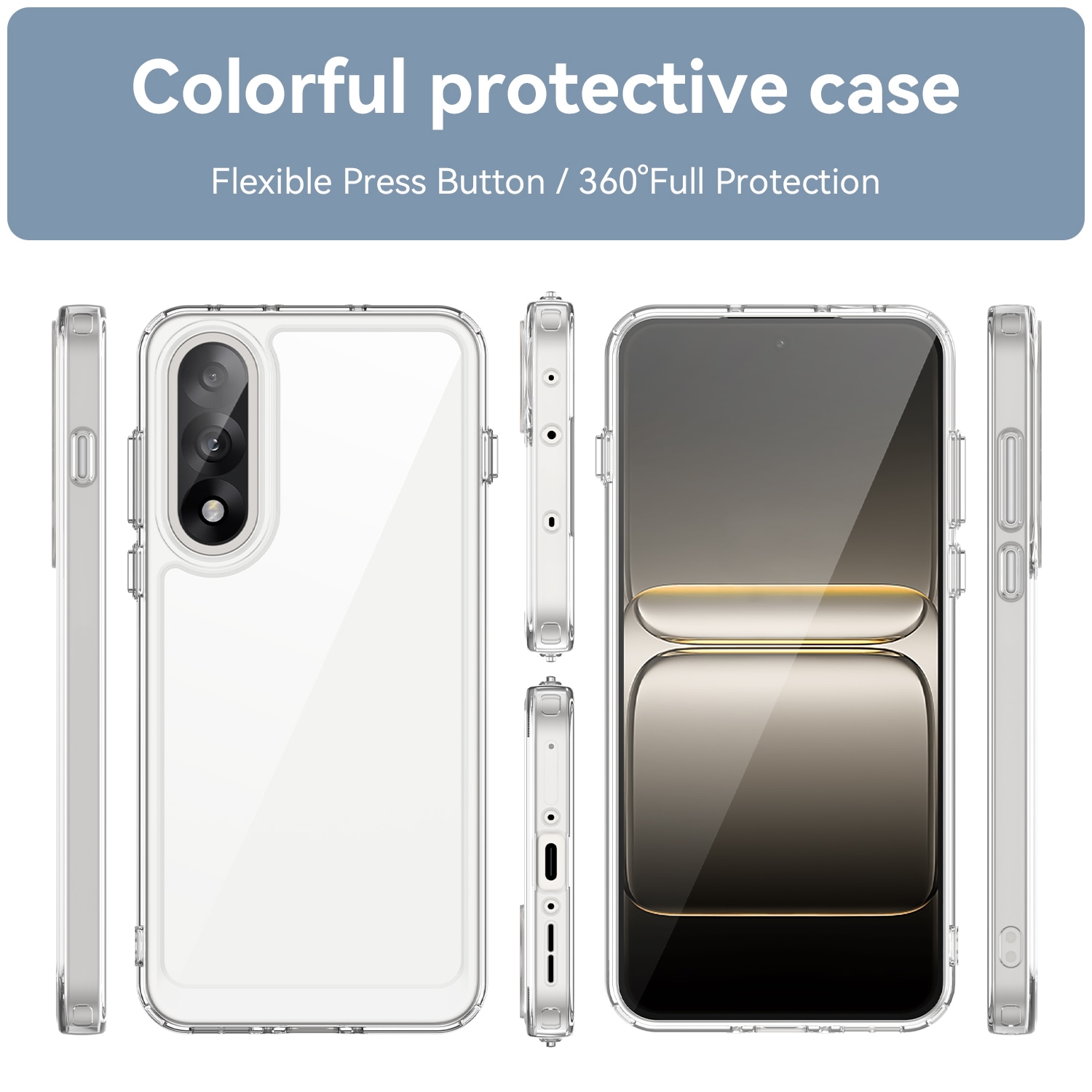  OnePlus Nord 5 Crystal Hybrid-deksel, Gjennomsiktig