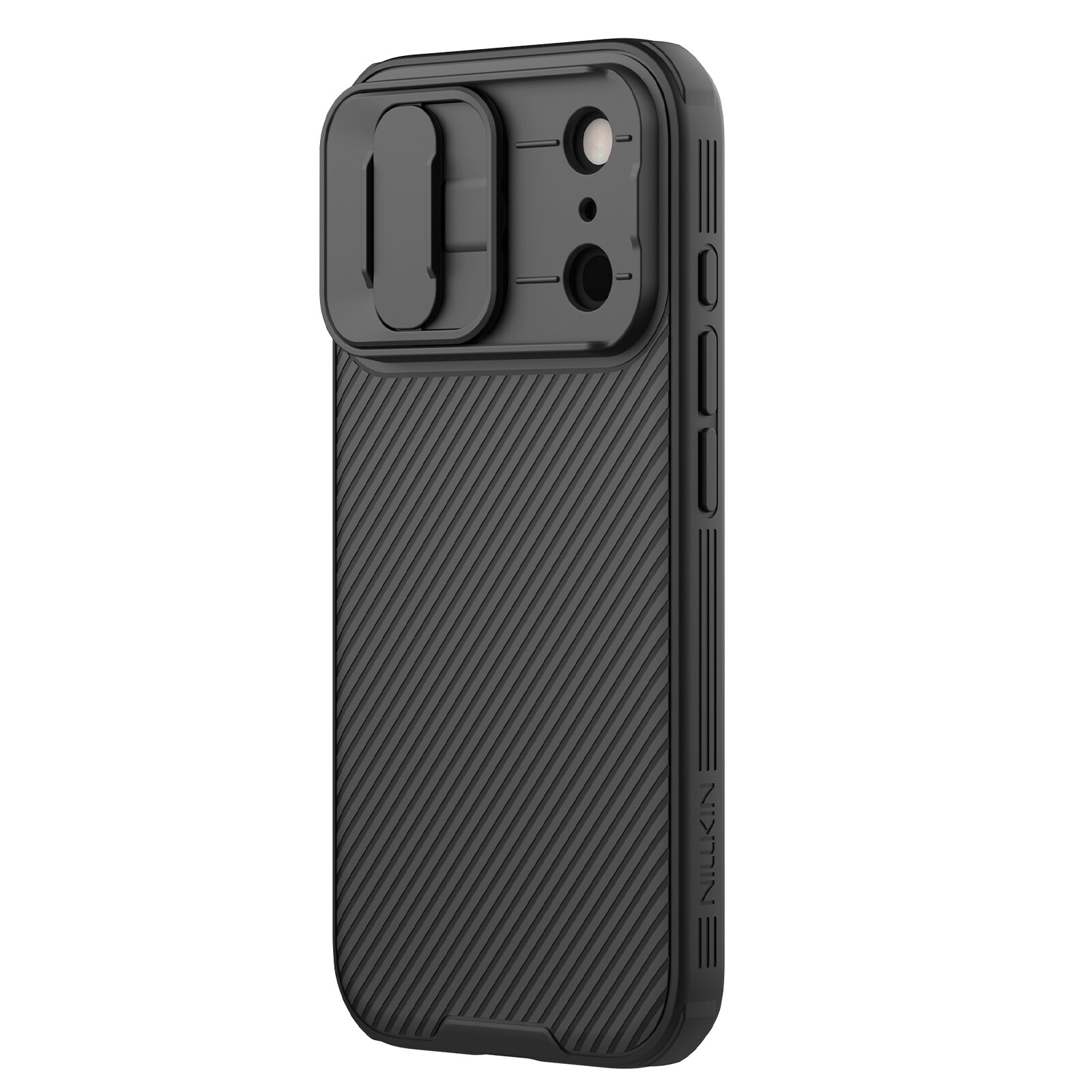 iPhone 17 Pro Deksel med kameralinsebeskyttelse - CamShield, Svart