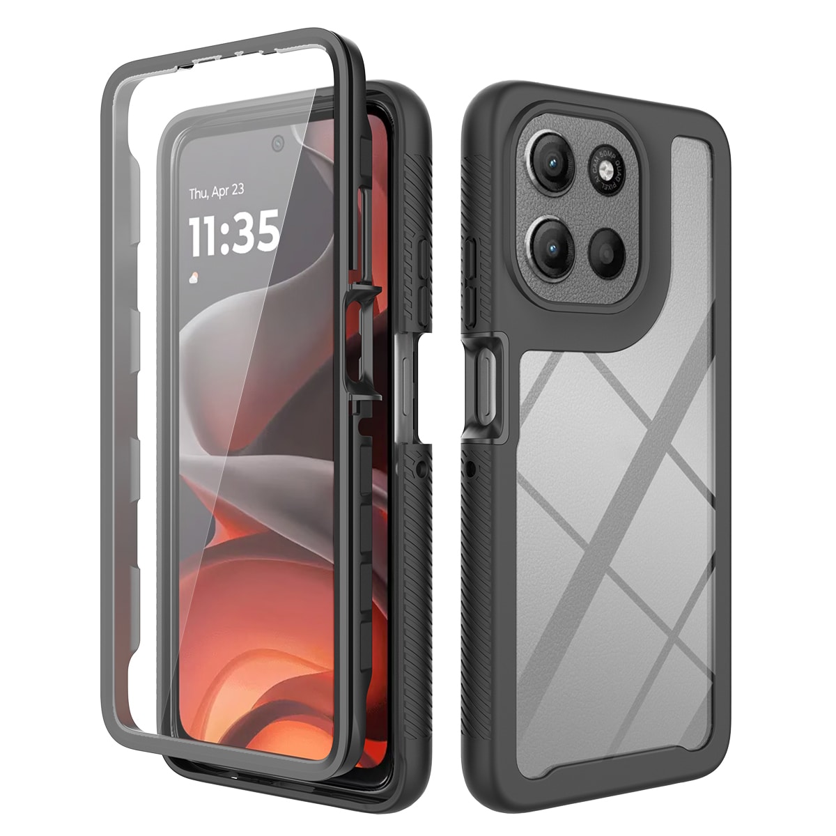 Motorola Moto G56 Deksel Full Protection, Svart