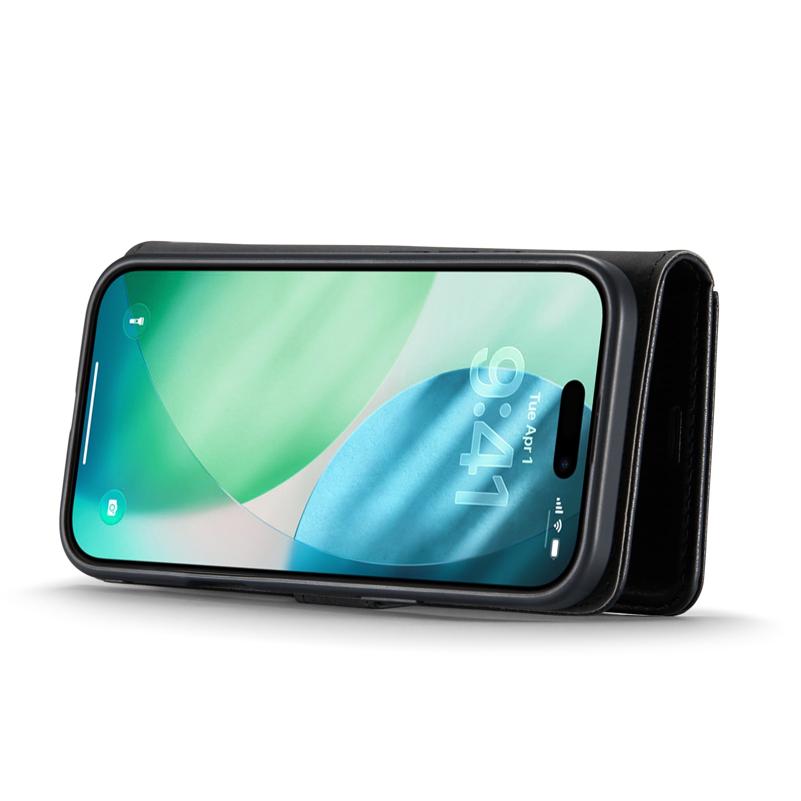 iPhone 17 Air Lommeboketui med avtakbart deksel, Black