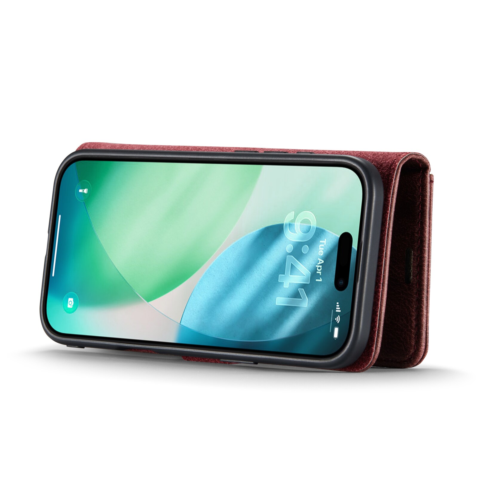 iPhone 17 Air Lommeboketui med avtakbart deksel, Red