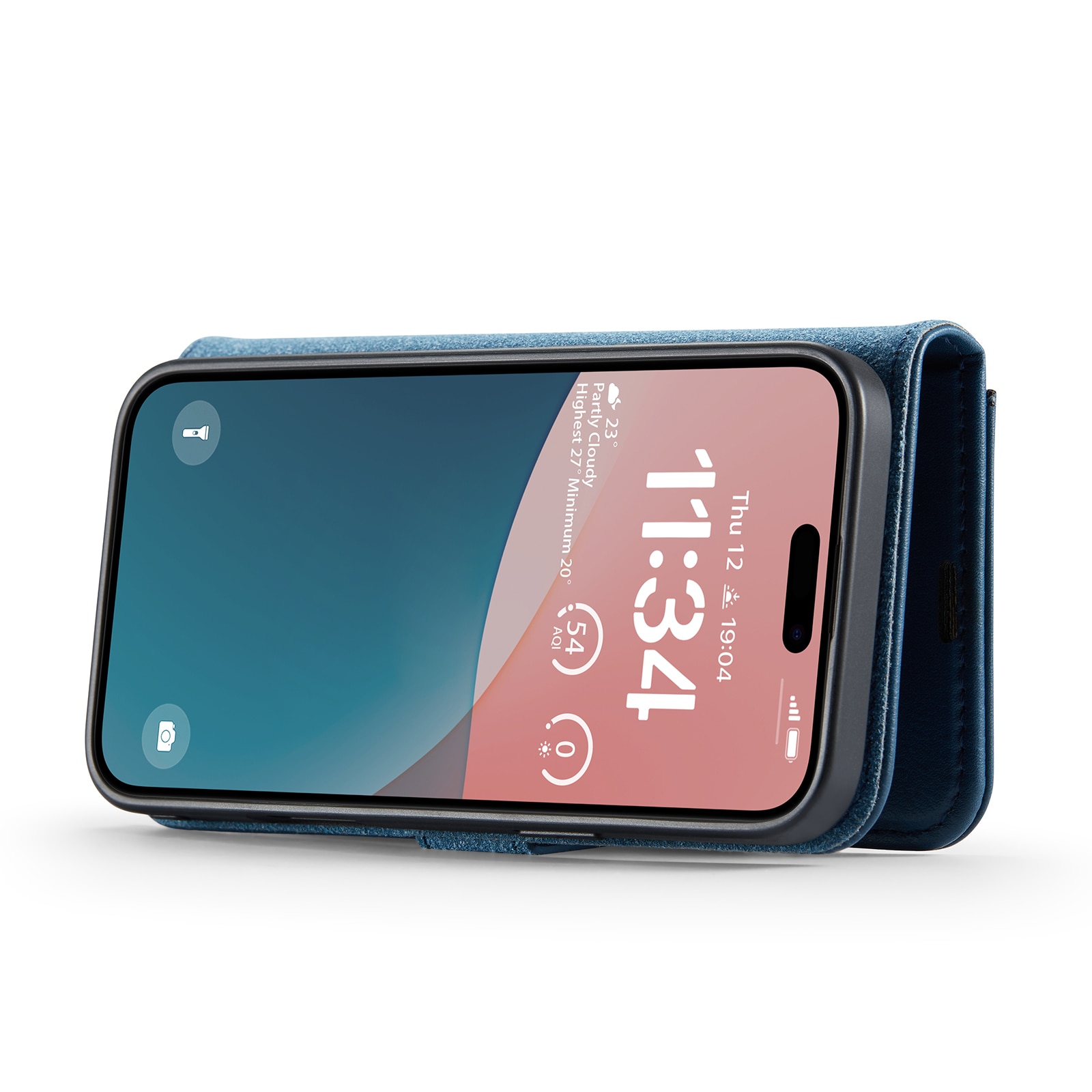 iPhone 17 Lommeboketui med avtakbart deksel, Blue