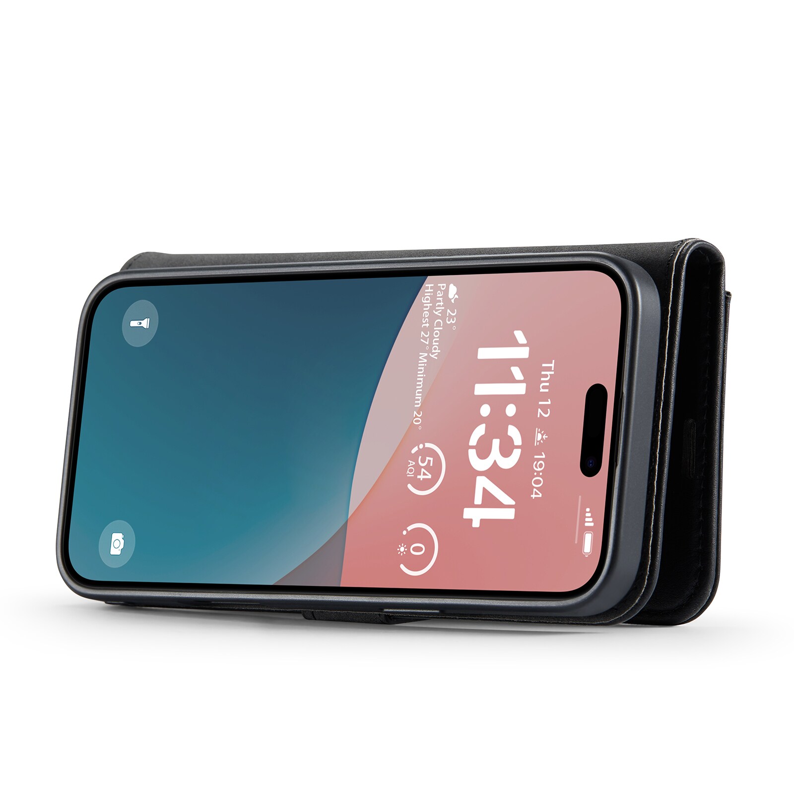 iPhone 17 Lommeboketui med avtakbart deksel, Black