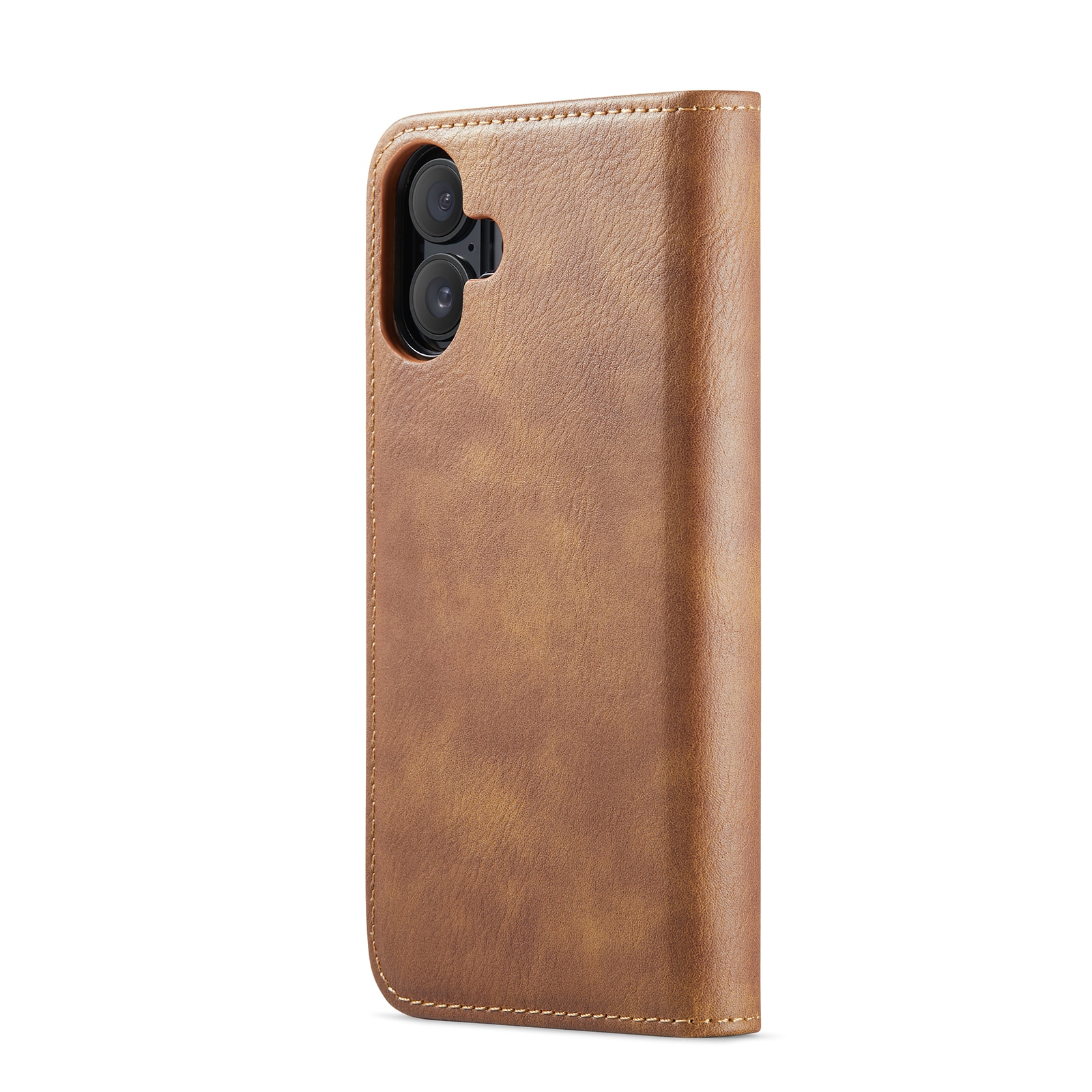 iPhone 17 Lommeboketui med avtakbart deksel, Cognac