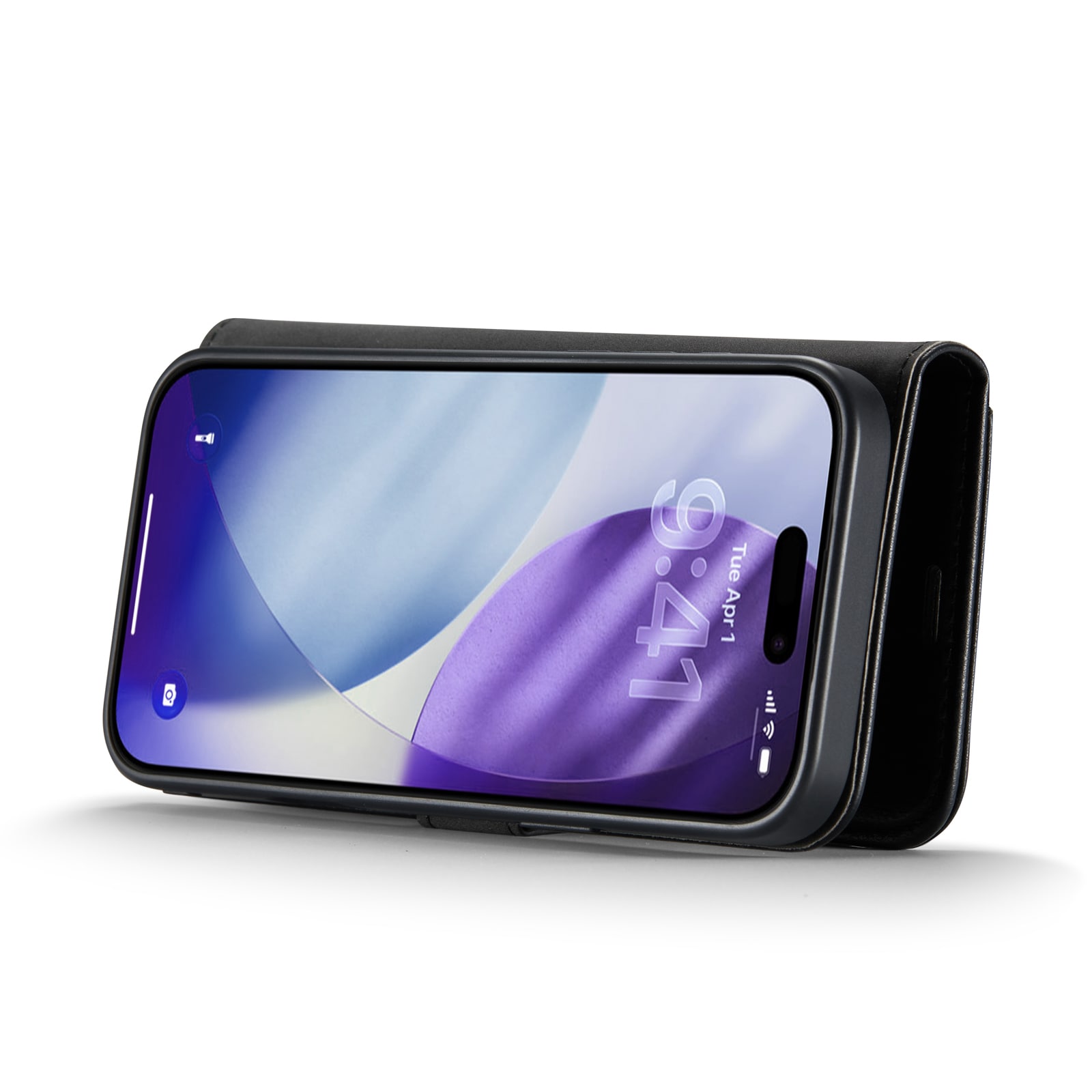 iPhone 17 Pro Lommeboketui med avtakbart deksel, Black