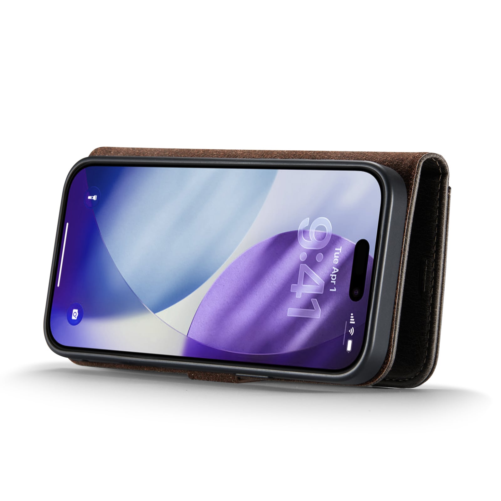 iPhone 17 Pro Max Lommeboketui med avtakbart deksel, Brown