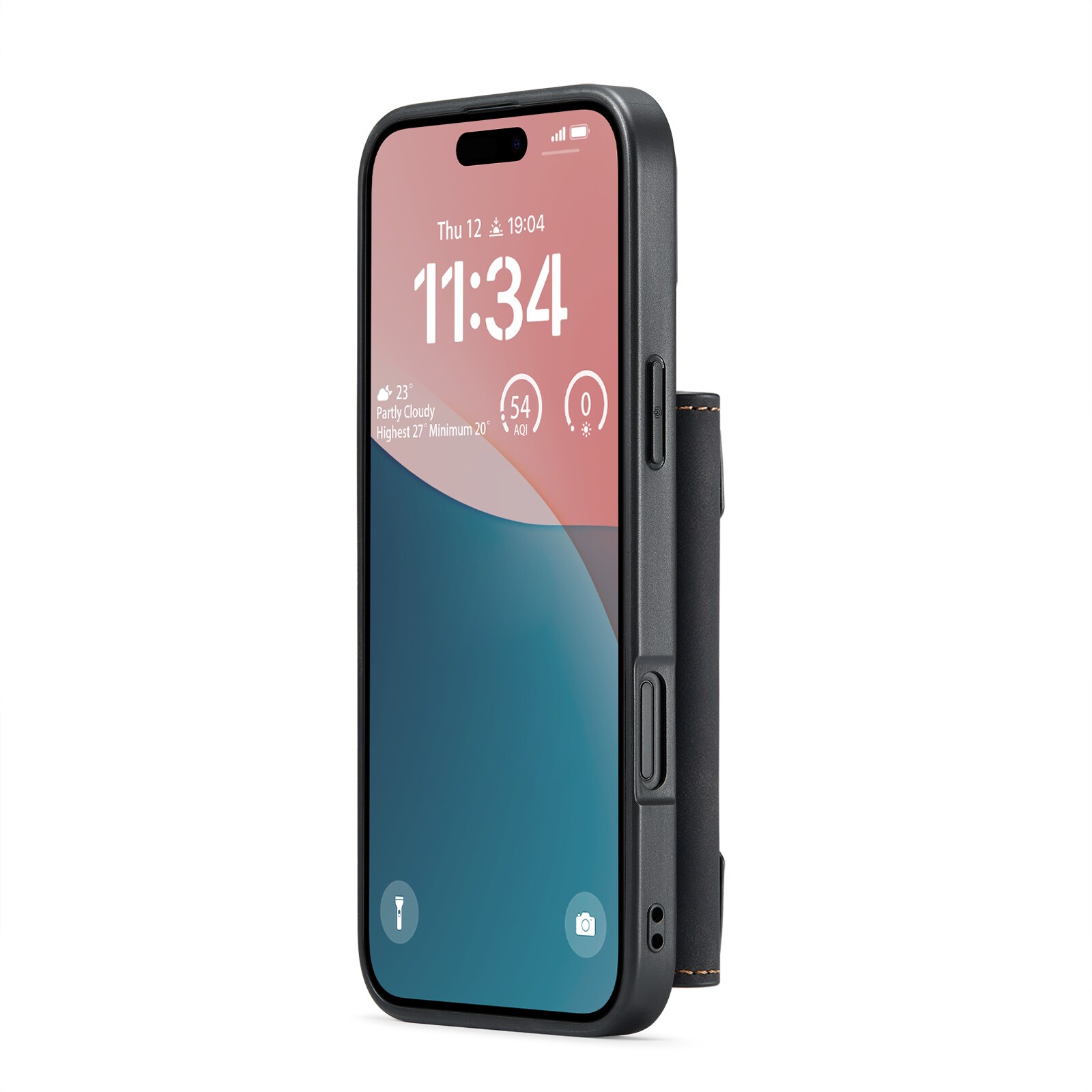 iPhone 17 Deksel med avtakbar lommebok, Svart