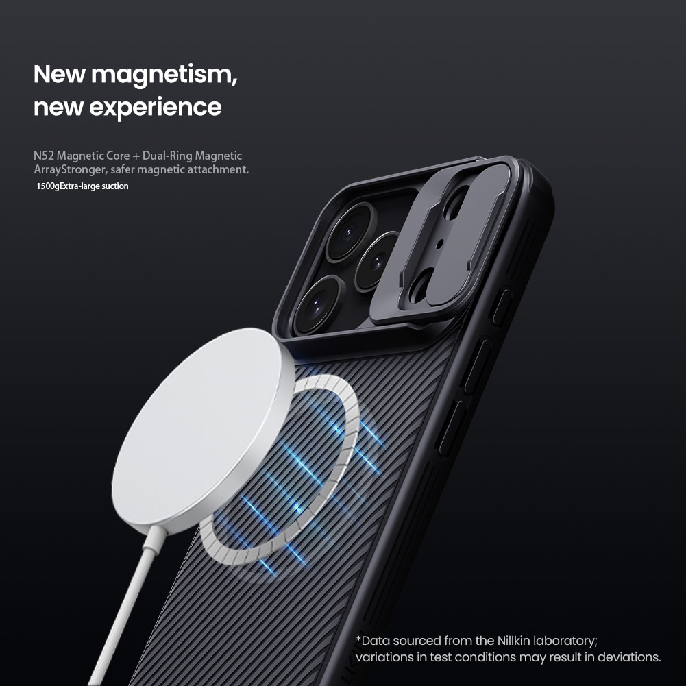 iPhone 17 Pro MagSafe-deksel med kamerabeskyttelse - CamShield, Svart