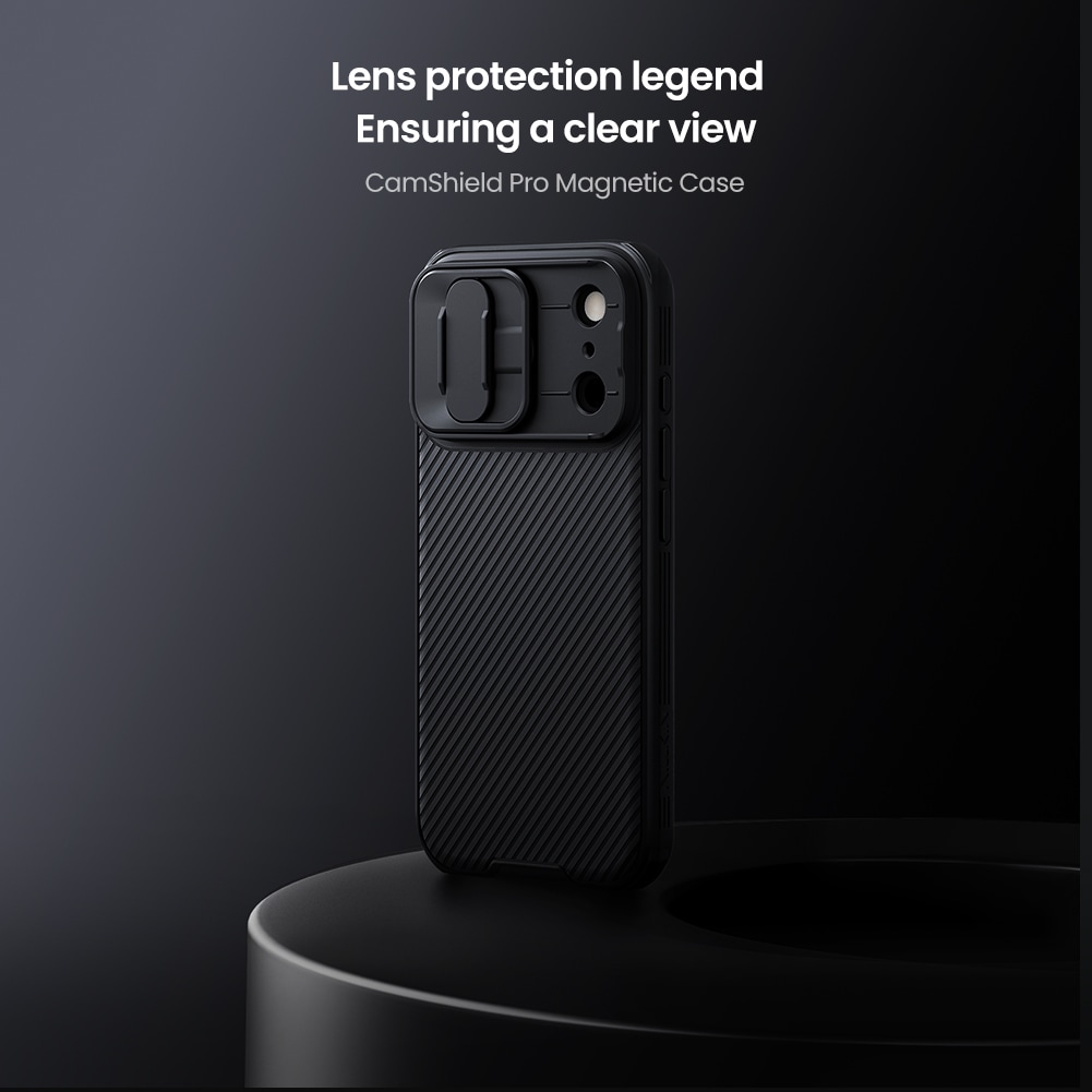 iPhone 17 Pro MagSafe-deksel med kamerabeskyttelse - CamShield, Svart