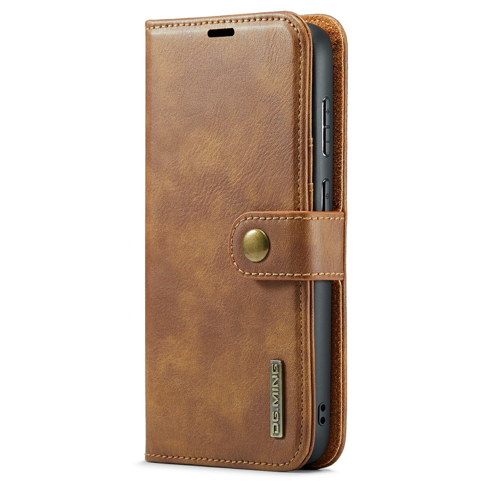 Samsung Galaxy S25 FE Lommeboketui med avtakbart deksel, Cognac