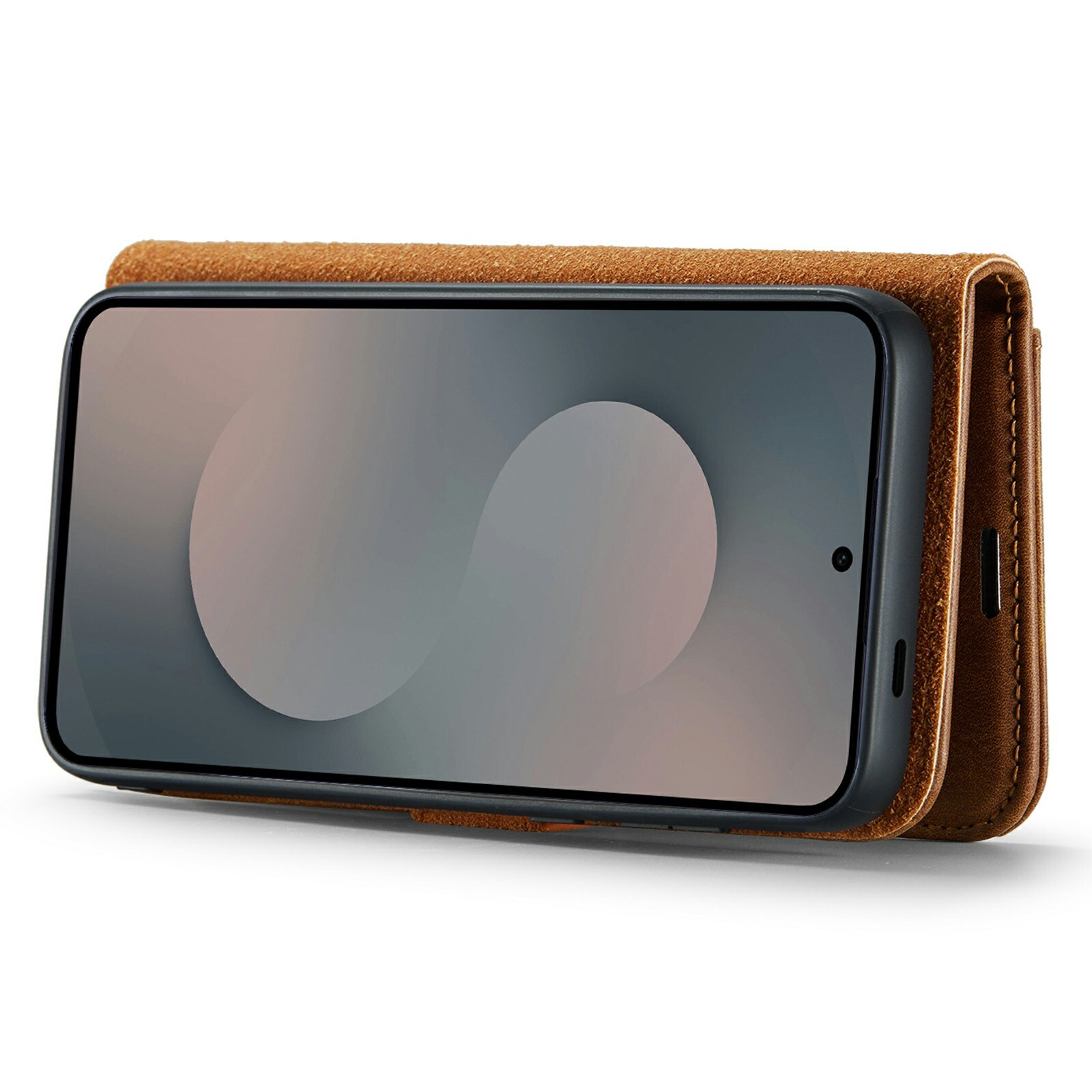 Samsung Galaxy S25 FE Lommeboketui med avtakbart deksel, Cognac