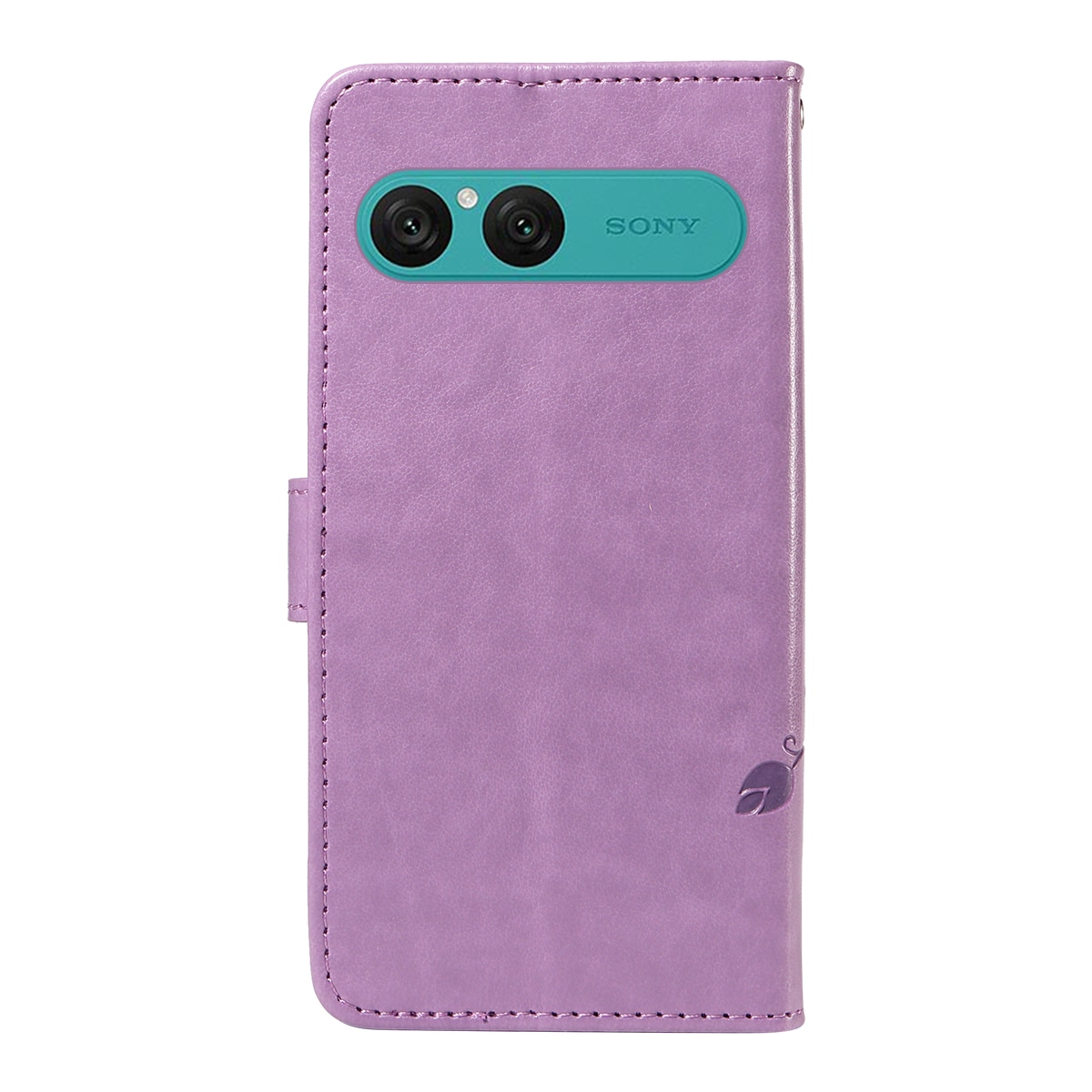 Sony Xperia 10 VII Mobiletui med sommerfugler, Lilla