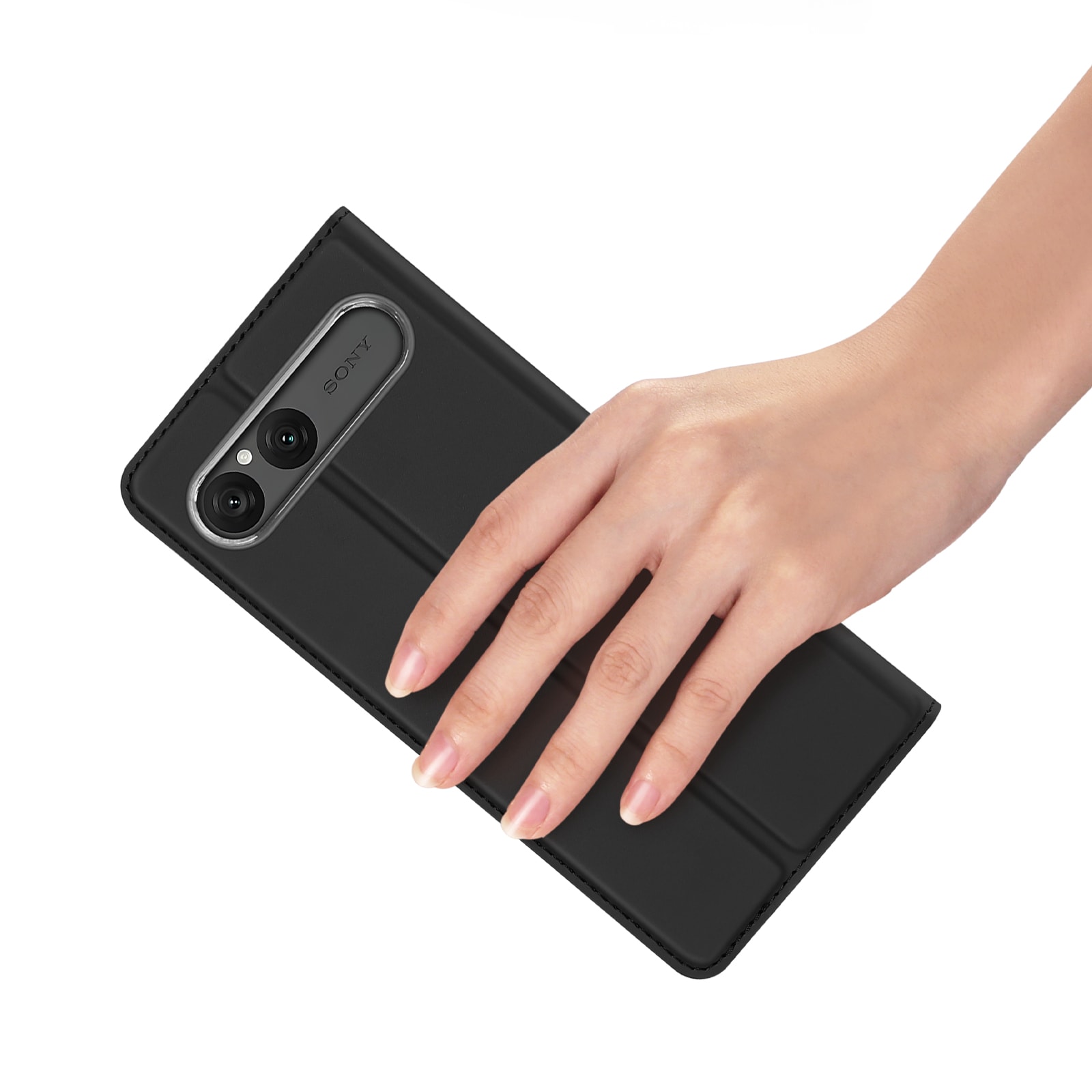 Sony Xperia 10 VII Slankt mobiletui, Svart