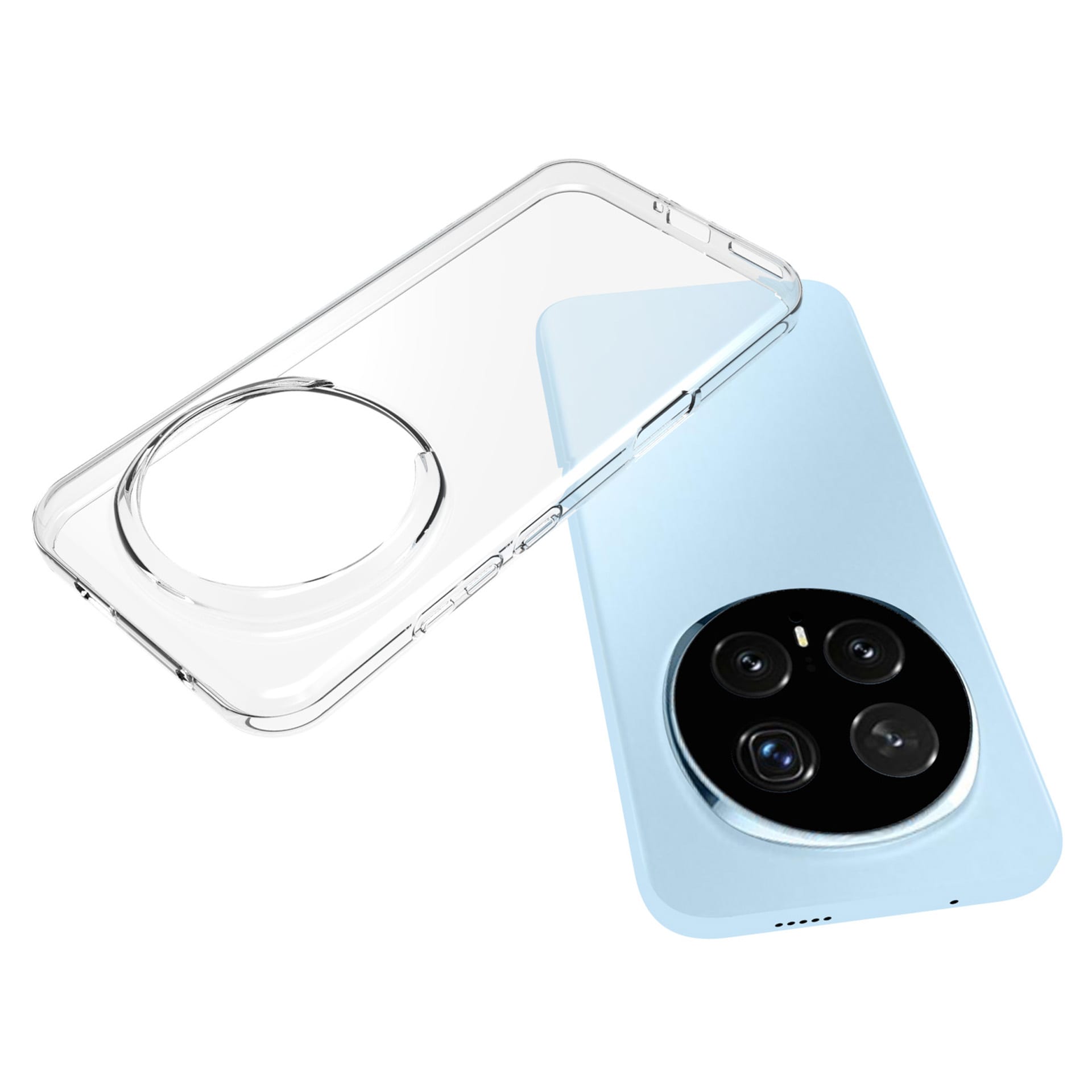 Honor Magic8 Pro Tynt TPU-deksel, Gjennomsiktig