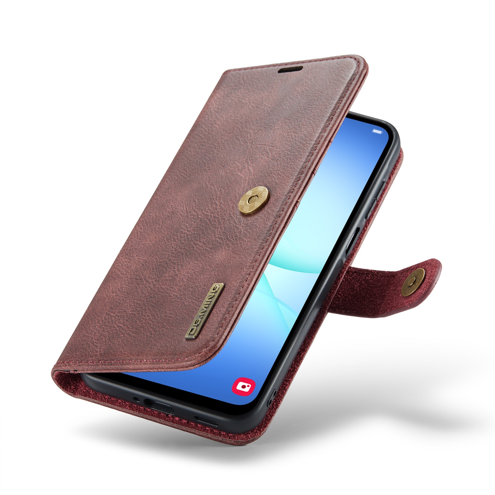 Samsung Galaxy A17 Lommeboketui med avtakbart deksel, Red