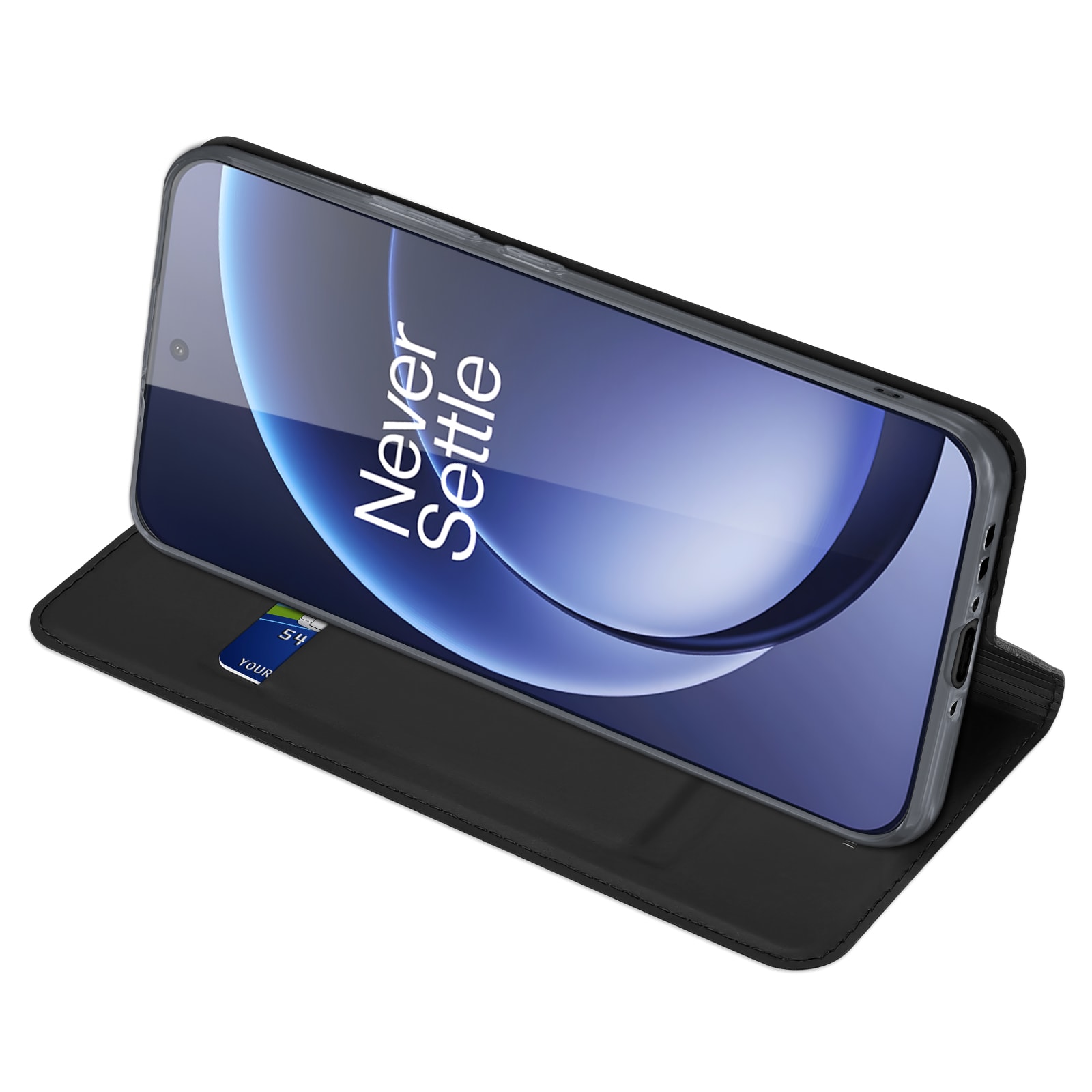  OnePlus 15 Slankt mobiletui, Svart