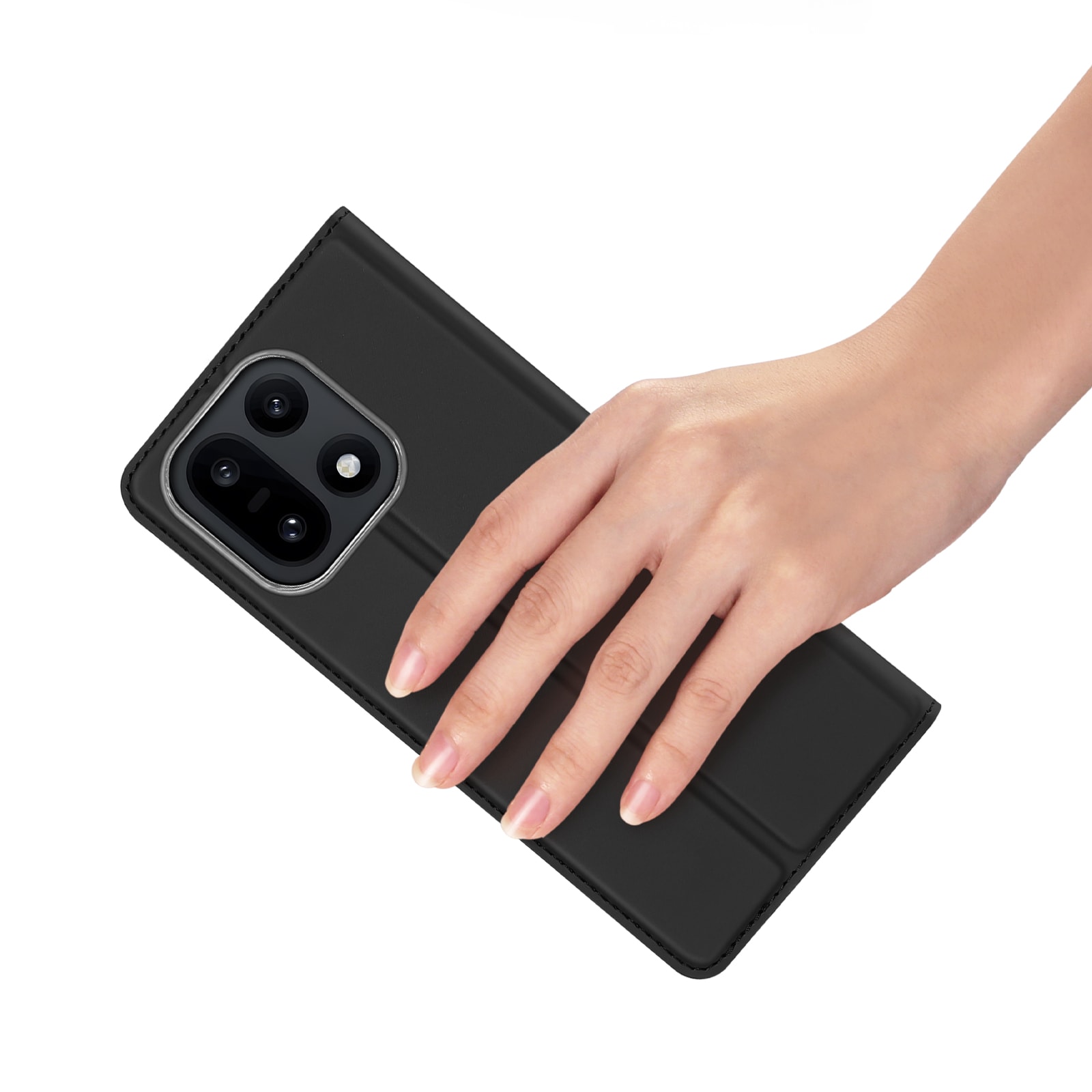  OnePlus 15 Slankt mobiletui, Svart