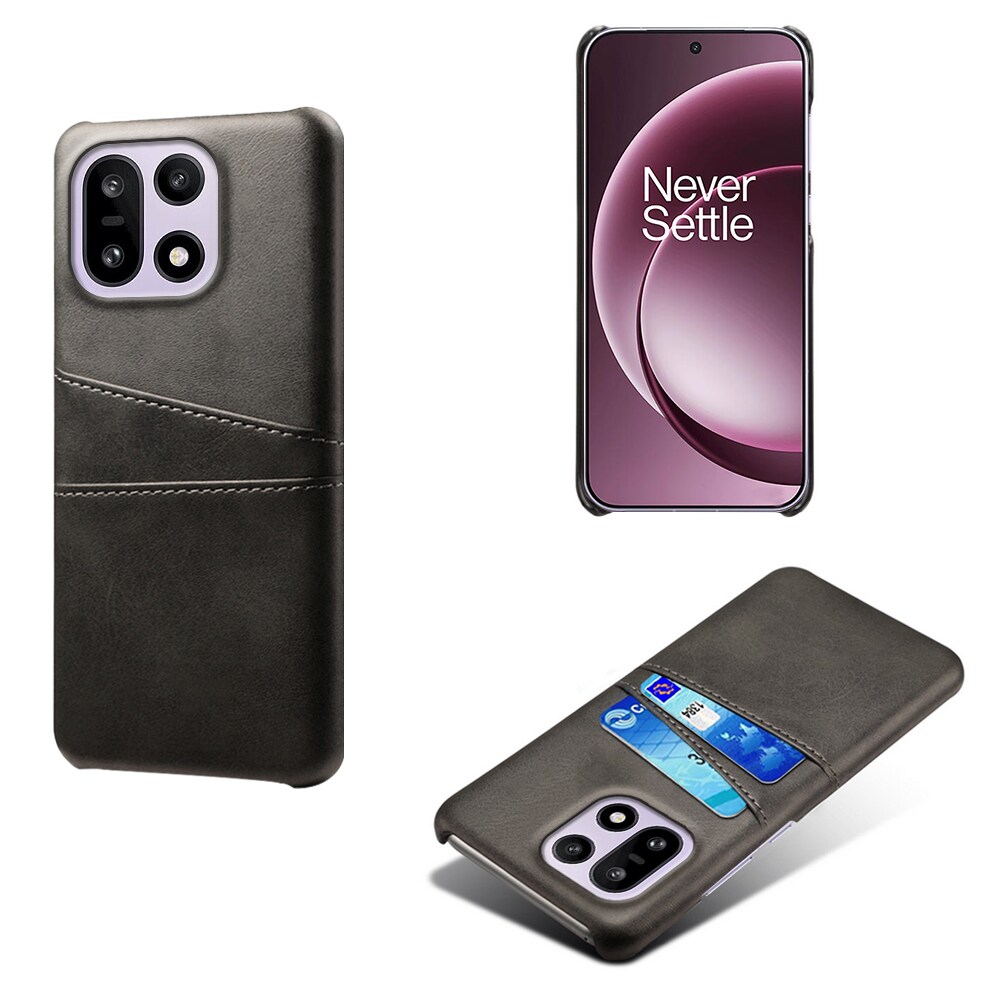  OnePlus 15 Stilig deksel med 2 kortlommer, Svart