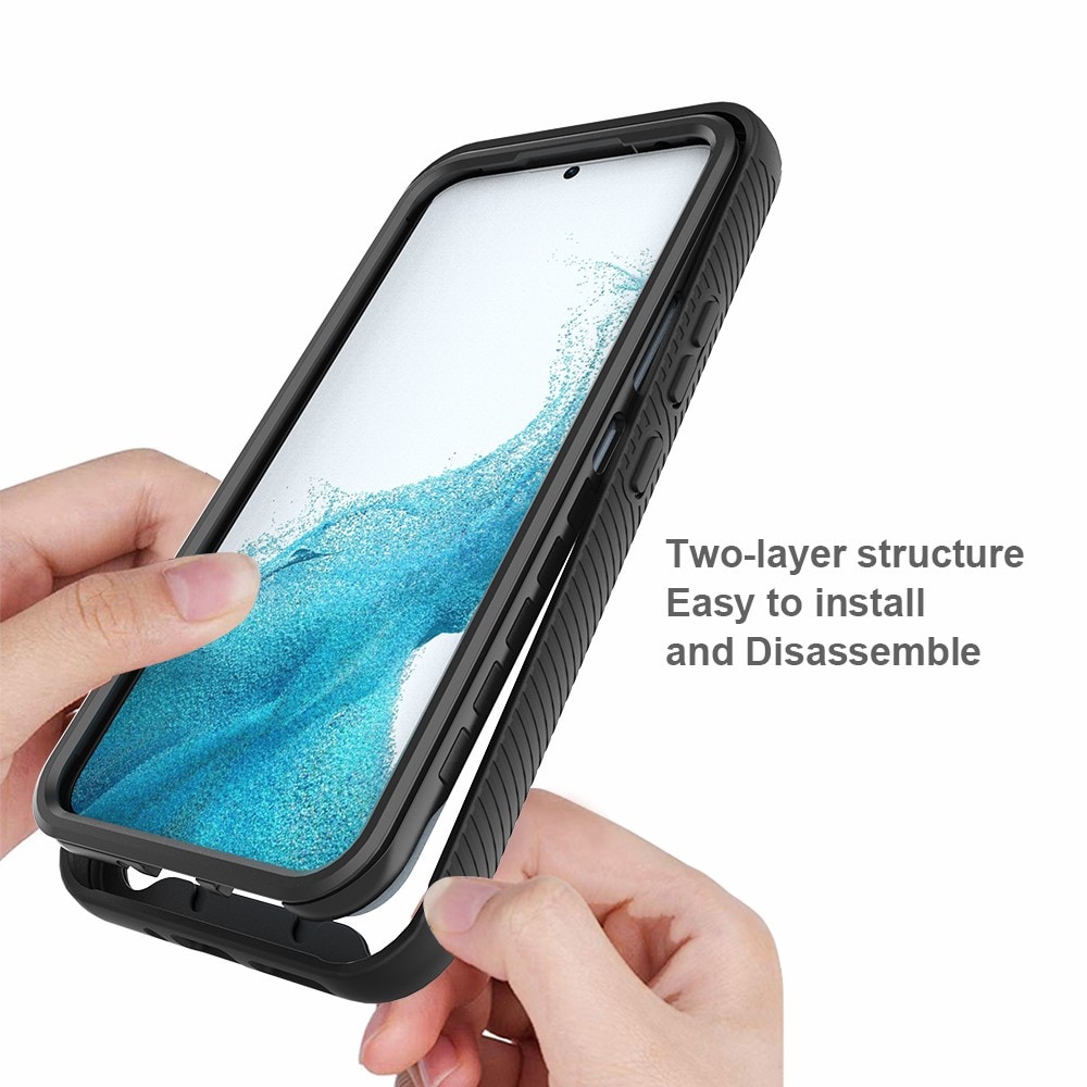 Samsung Galaxy A54 Mobildeksel med beskyttelsesramme, Svart