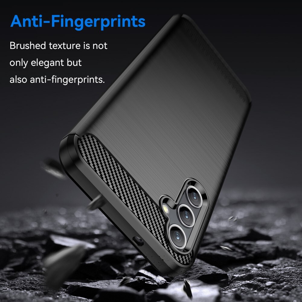 Samsung Galaxy A14 TPU-deksel Brushed, Svart