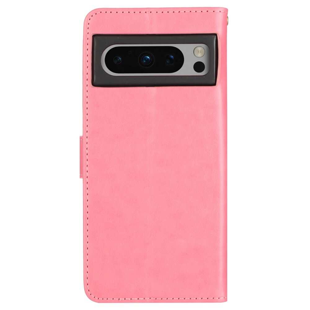 Google Pixel 8 Pro Mobiletui med sommerfugler, Rosa