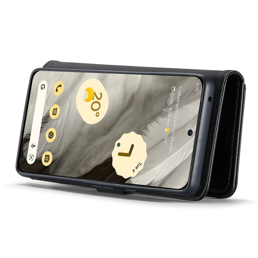 Google Pixel 8 Lommeboketui med avtakbart deksel, Black