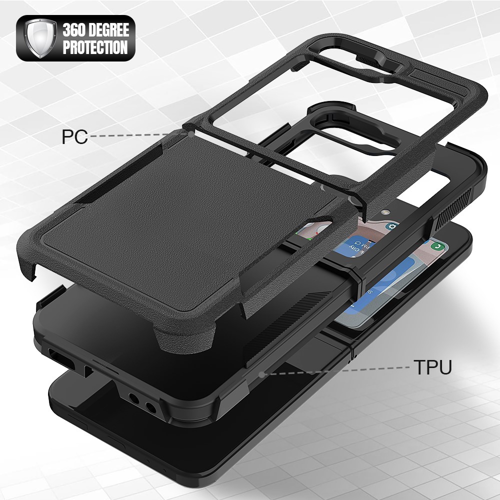 Samsung Galaxy Z Flip 5 Hybriddeksel Off-road, Svart