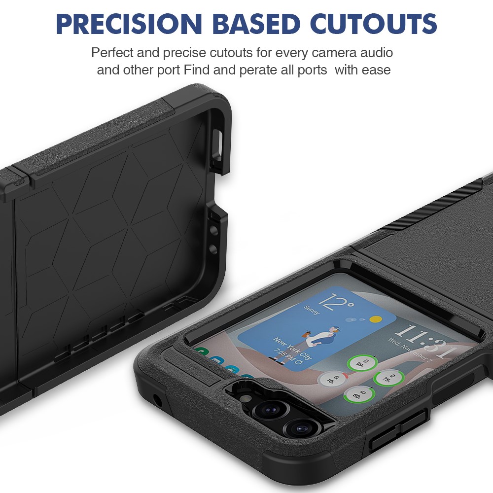 Samsung Galaxy Z Flip 5 Hybriddeksel Off-road, Svart