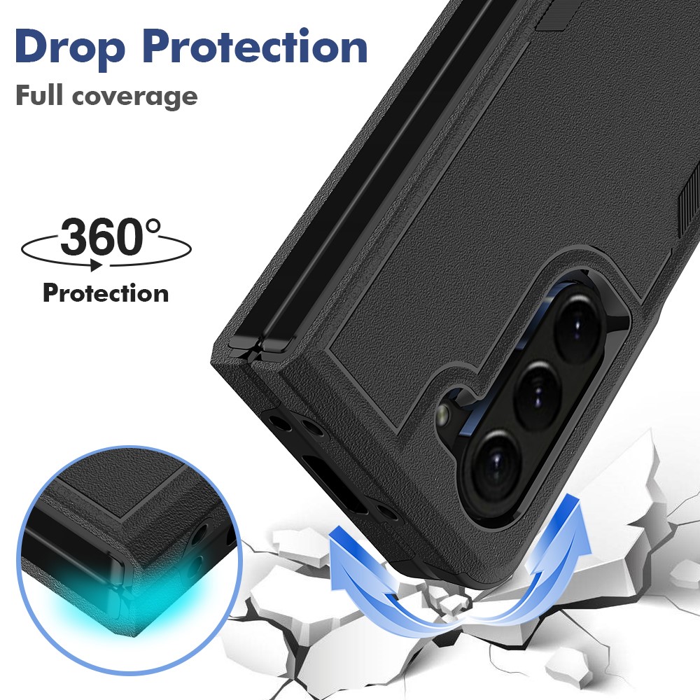 Samsung Galaxy Z Fold 5 Hybrid-deksel Off-road, Svart