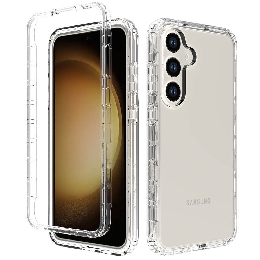 Samsung Galaxy S24 Mobildeksel med beskyttelsesramme, Gjennomsiktig