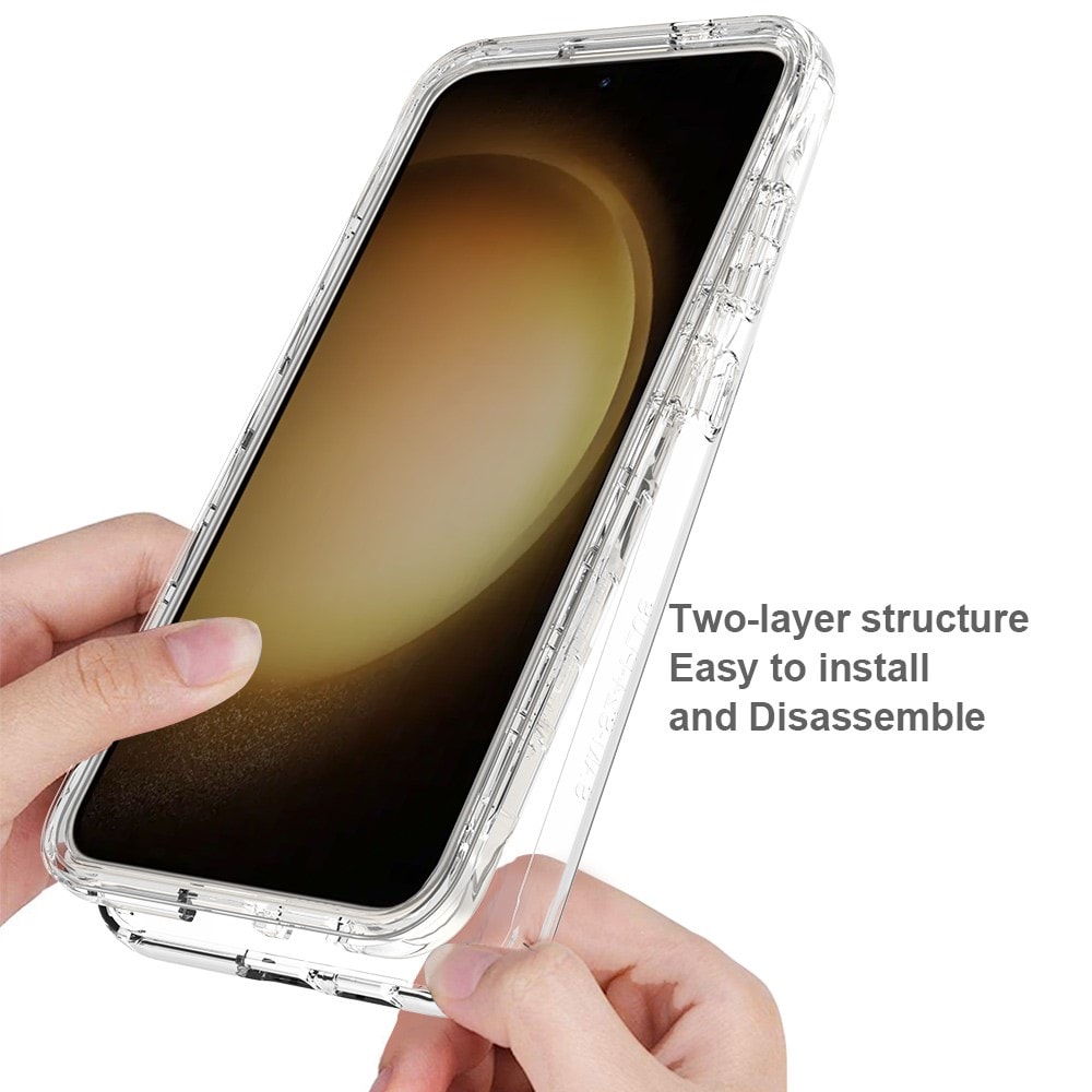 Samsung Galaxy S24 Mobildeksel med beskyttelsesramme, Gjennomsiktig
