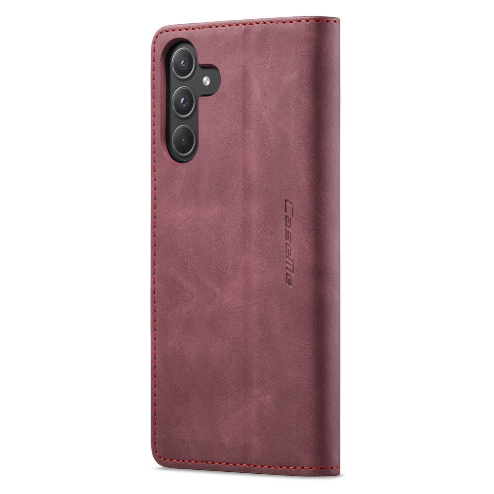 Samsung Galaxy A55 Slankt lommeboketui, Rød