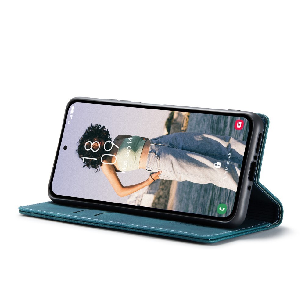 Samsung Galaxy A35 Slankt lommeboketui, Blå