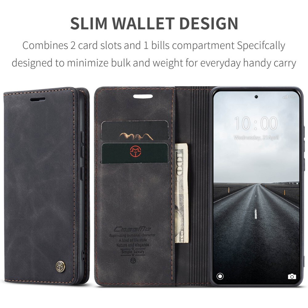 Xiaomi 14 Pro Slankt lommeboketui, Svart