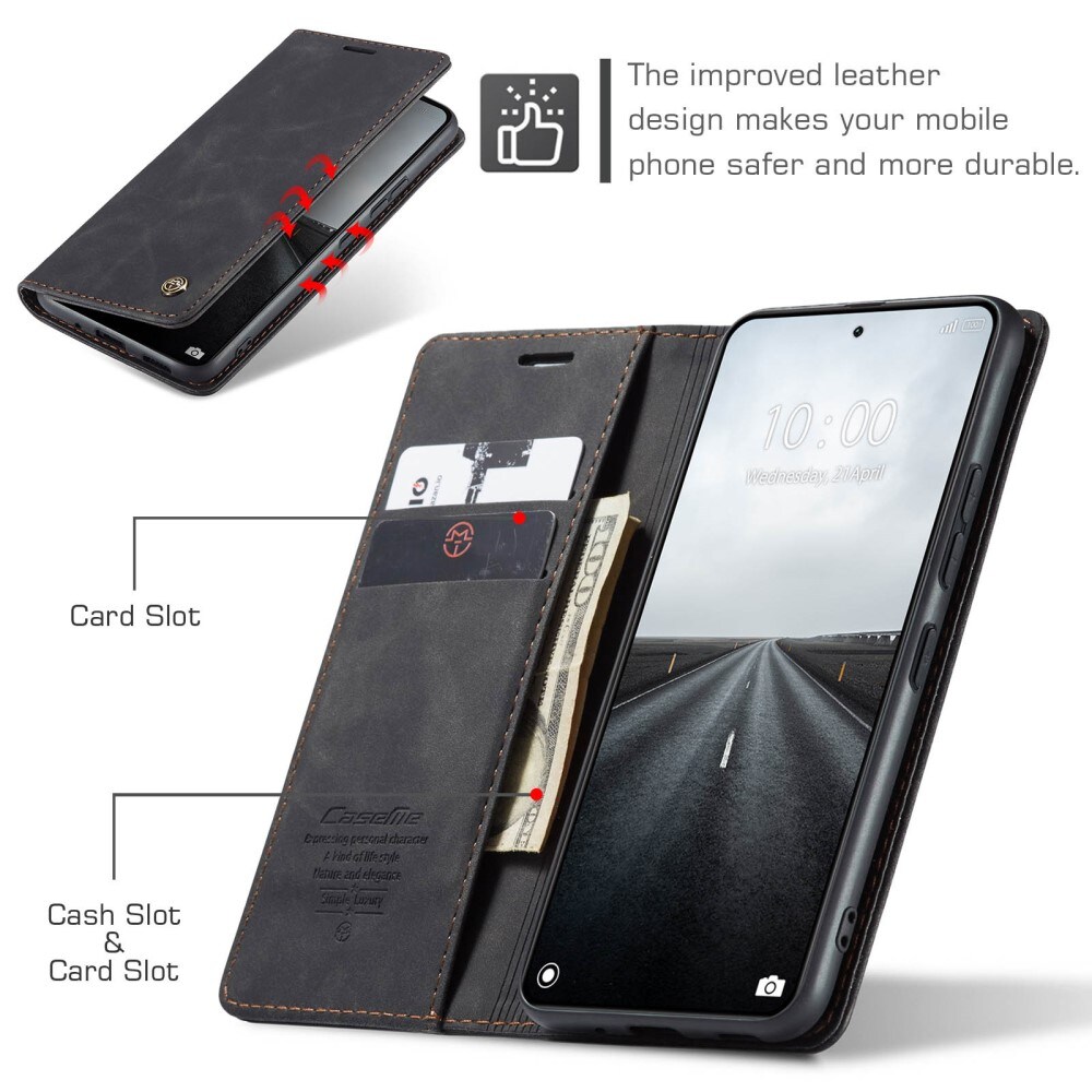 Xiaomi 14 Pro Slankt lommeboketui, Svart