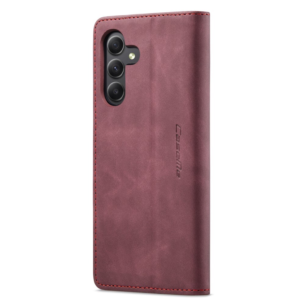Samsung Galaxy A25 Slankt lommeboketui, Rød