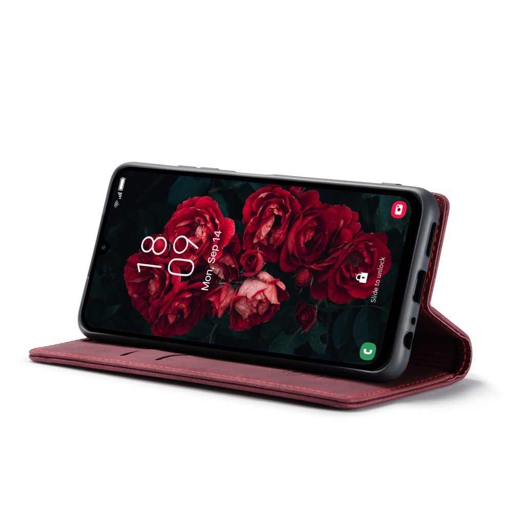 Samsung Galaxy A25 Slankt lommeboketui, Rød
