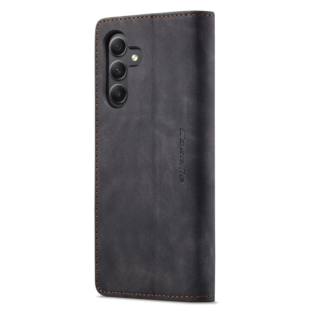 Samsung Galaxy A25 Slankt lommeboketui, Svart