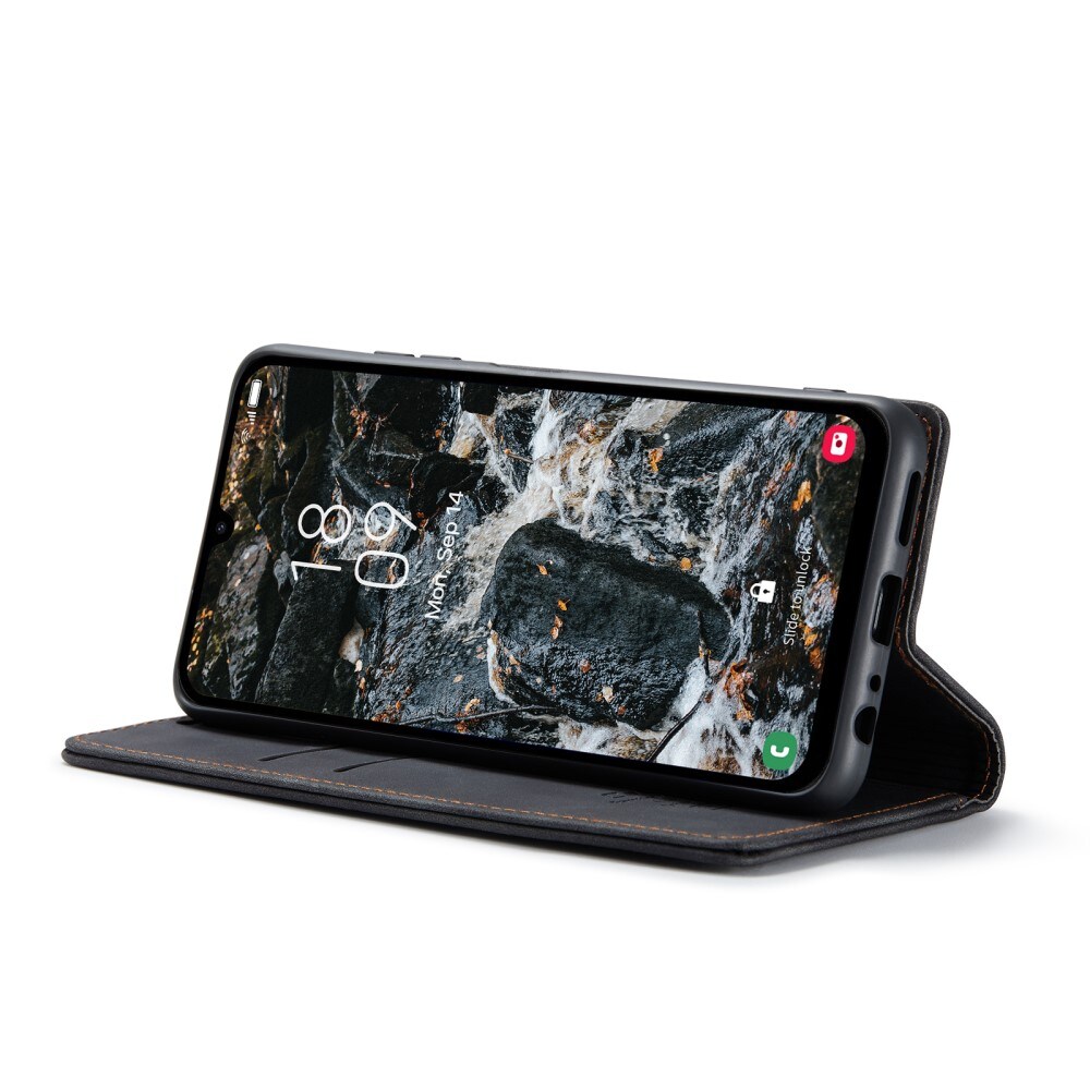 Samsung Galaxy A25 Slankt lommeboketui, Svart