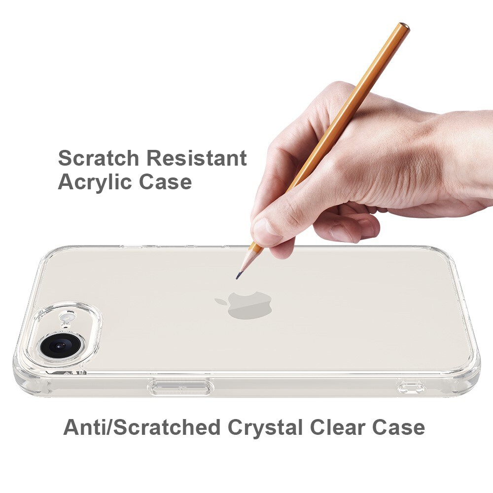iPhone 16e Crystal Hybrid-deksel, Gjennomsiktig