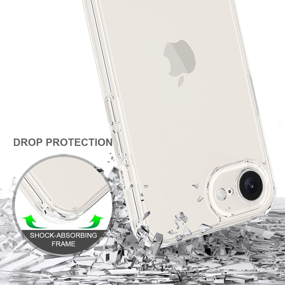 iPhone 16e Crystal Hybrid-deksel, Gjennomsiktig
