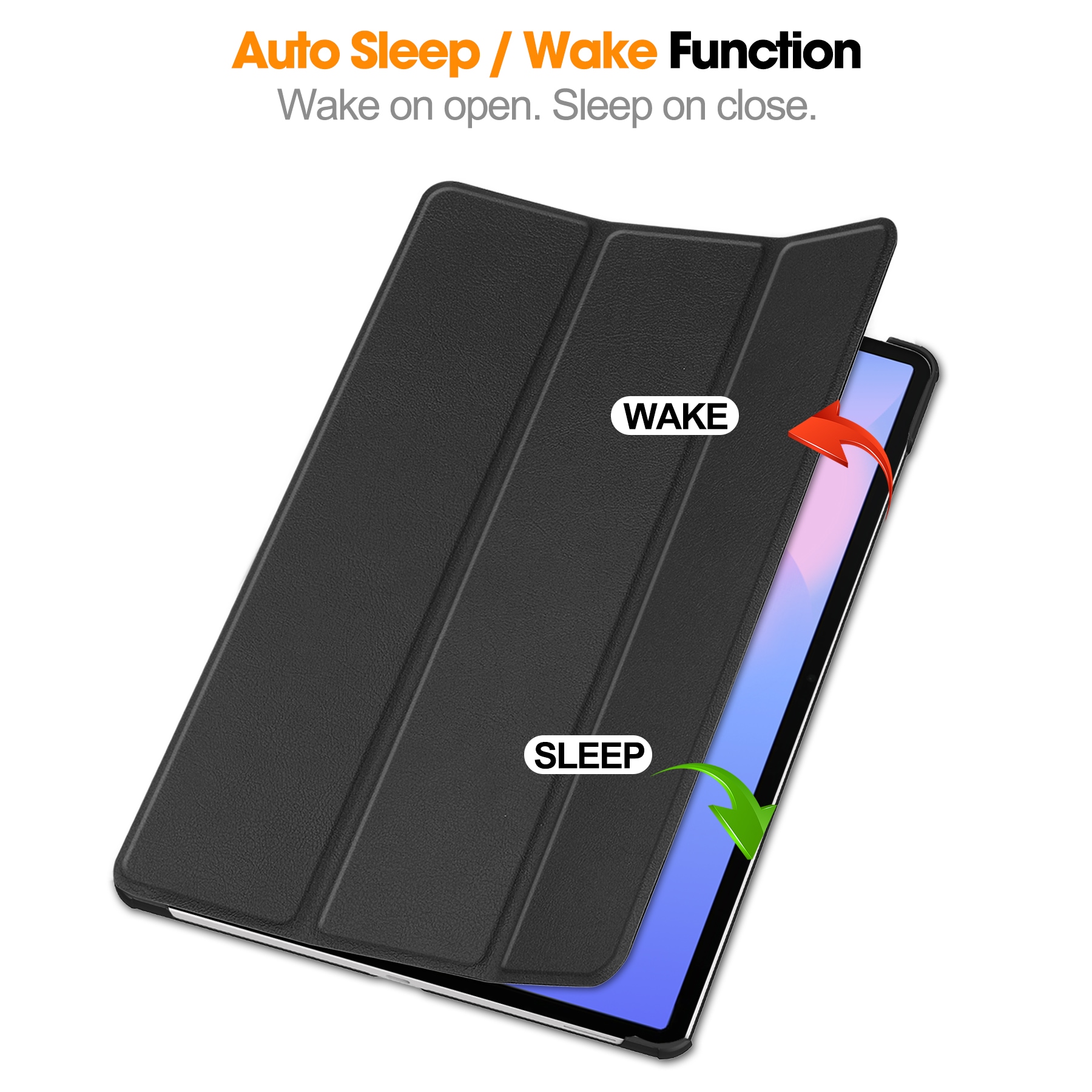 Samsung Galaxy Tab S10 FE Plus Tri-Fold etui, Svart
